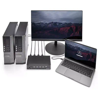 Switch KVM USB HDMI à  4 ports avec hub USB 3.0 intégré - 1080p_1