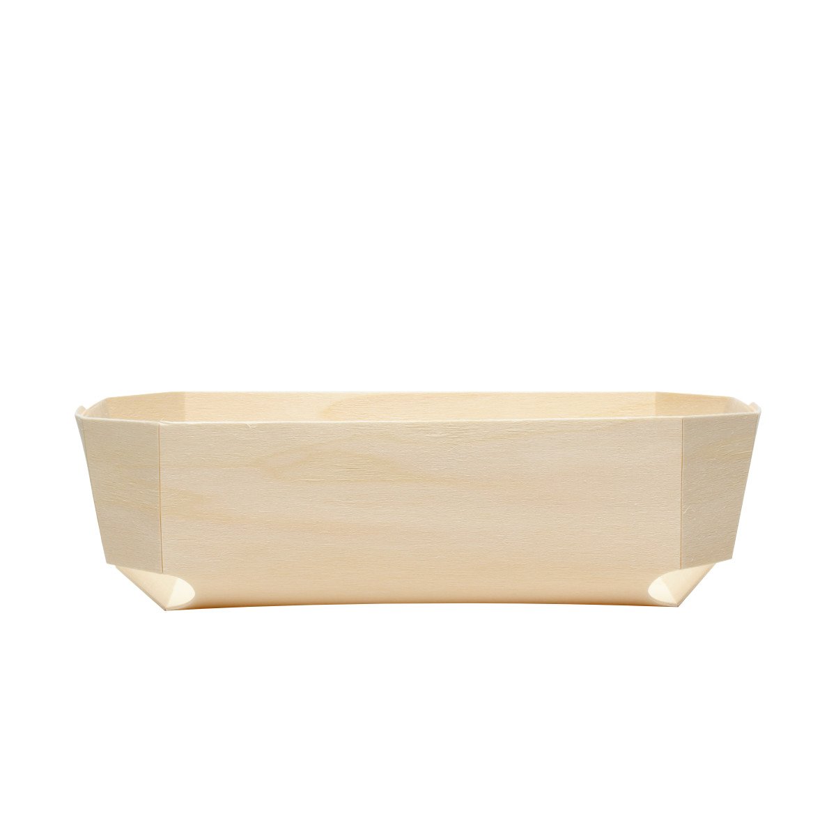 100 barquettes de cuisson en bois Baron 205x110x60 mm - bois avec papier siliconé - biodégradables et éco-responsables_1