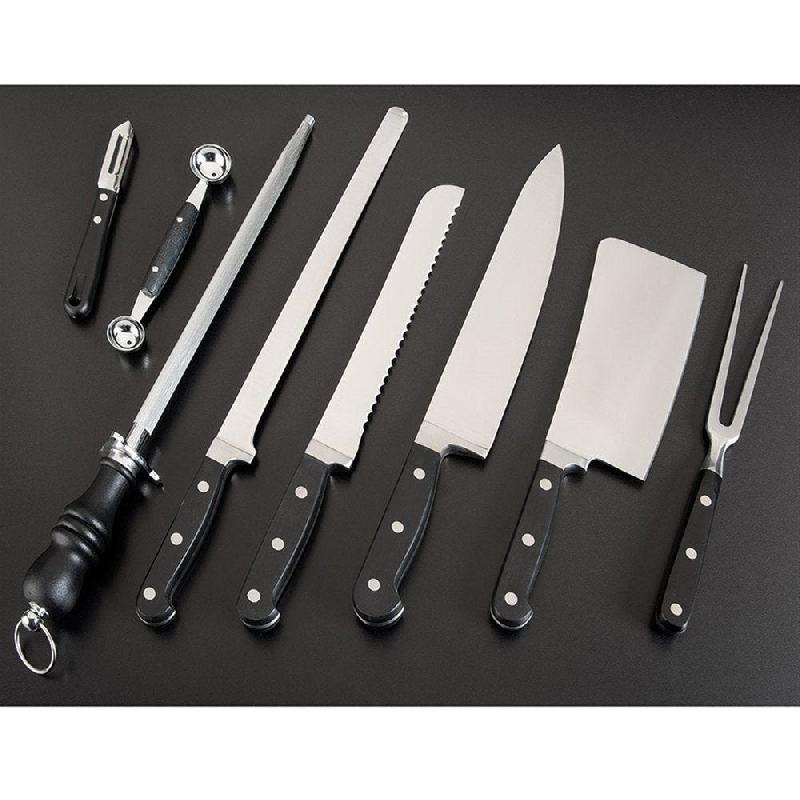 Couteau hachoir 17cm manche ABS inox_1