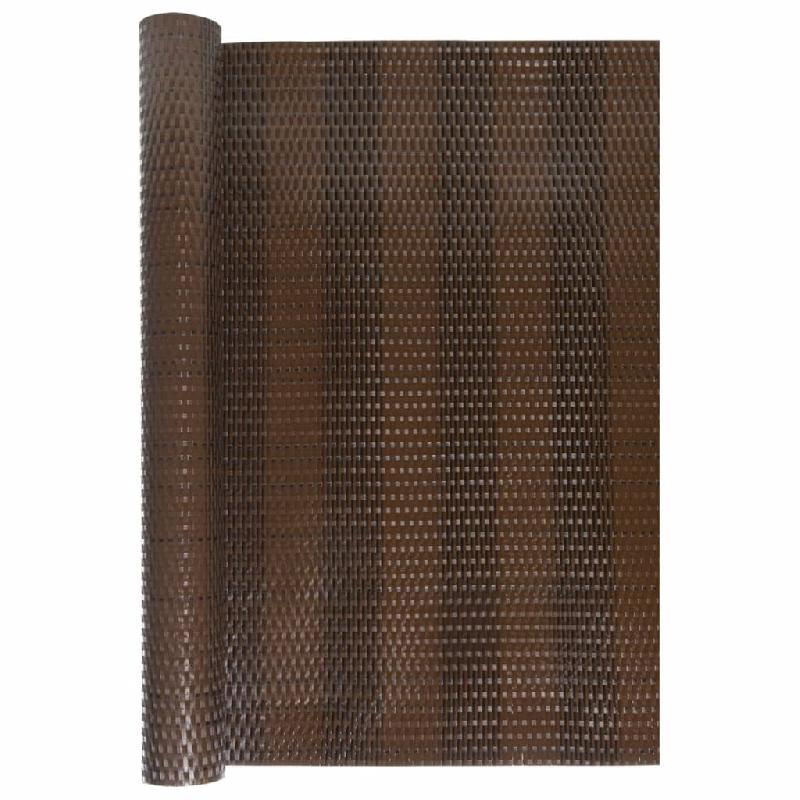 Vidaxl paravent de balcon brun et noir 300x80 cm résine tressée 156250_1