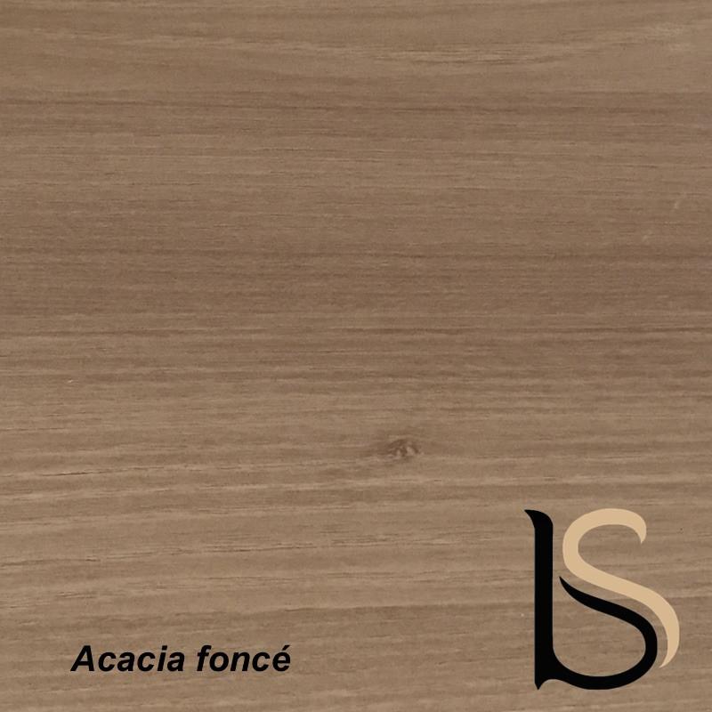 Comptoir d'accueil bi-colore avec PMR Delta et réhausse - Gauche, Noir, Non, 262, Acacia foncé_1