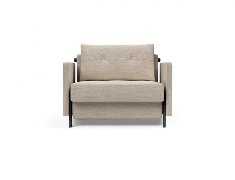 Fauteuil convertible design INNOVATION LIVING - Sofabed Cubed 02 Arms Blida Sand Grey - Lit 200x90 cm_1