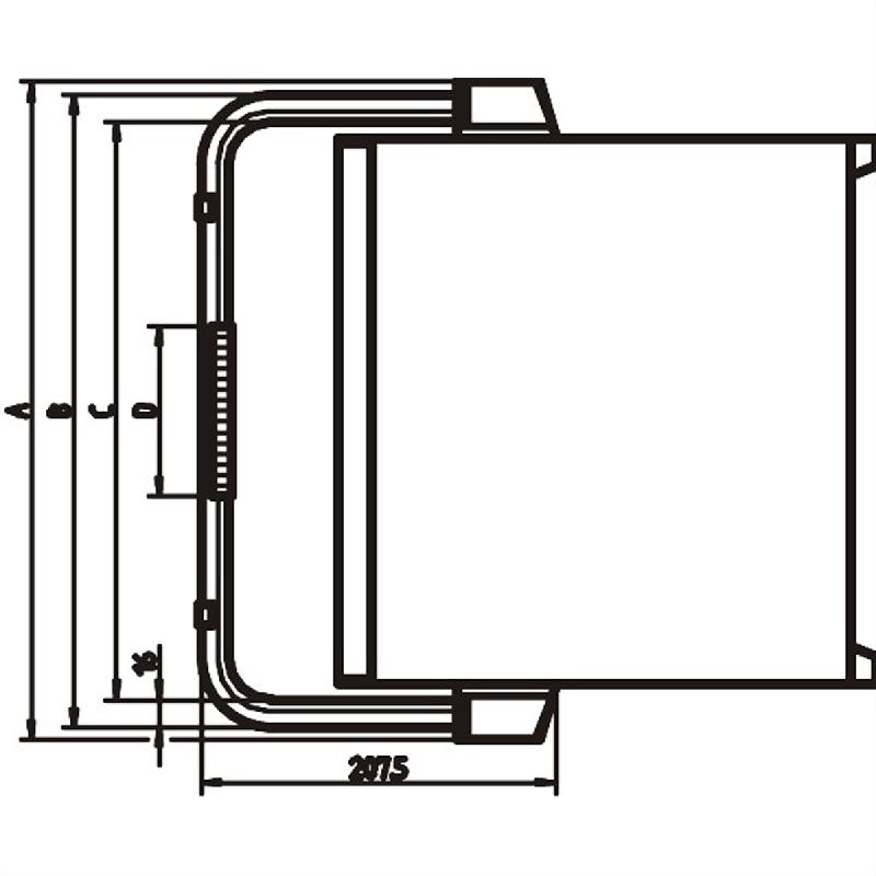 SCHROFF RatiopacPRO/-AIR Poignée à bascule, 42 HP_1