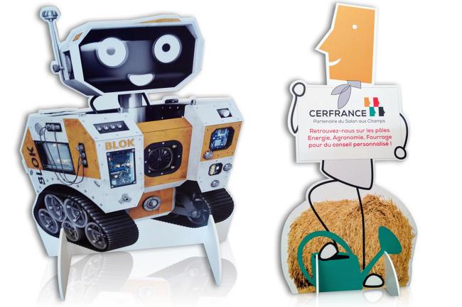 Totem & PLV - Signalétique et décoration publicitaire sur mesure en PVC, carton ou papier_1