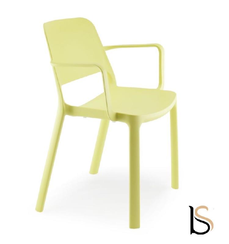 Fauteuil en polypropylène Maike - Sokoa - Jaune citric_1