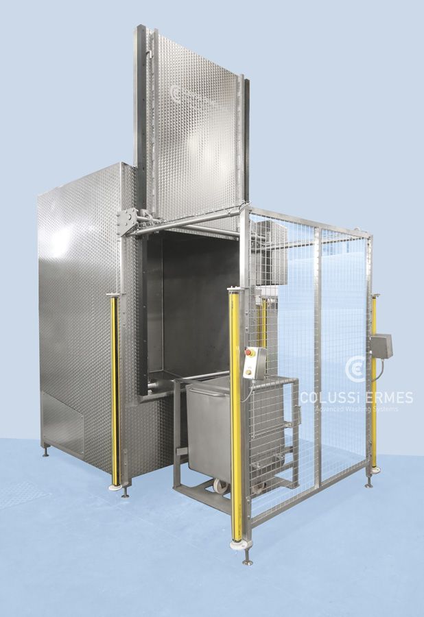 Laveuse industrielle alimentaire Colussi Ermes - Lavage de wagonnets jusqu'à 200 wagonnets/heure_1