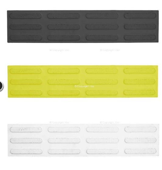Bande podotactile POD 84 BA - caoutchouc - viso - 840 x 180 x 7 mm - aide à l'orientation pour malvoyants_1