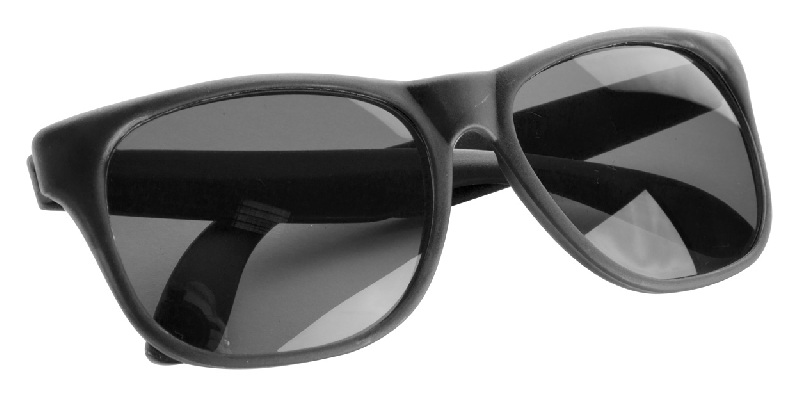 Lunettes de soleil en plastique - protection UV400 - couleur noire - 20g_1