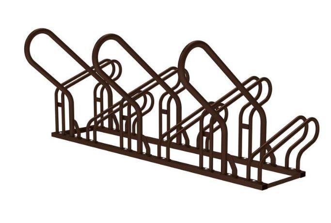 Appui vélos Optimium - Module 6 places - Acier galva ou peint - Fabrication Française_1