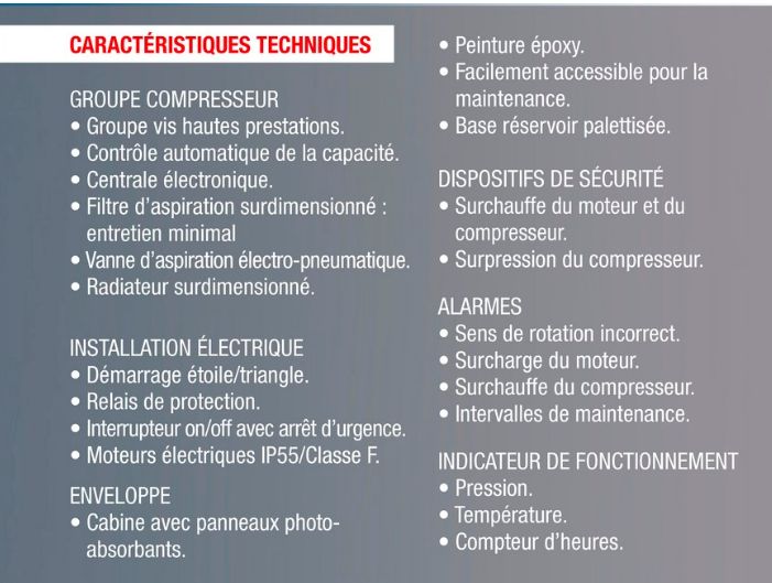 Compresseurs à vis rotatifs série Rainbow Compact - IMCOINSA - 276 à 525 kg - unité efficace et fiable_1