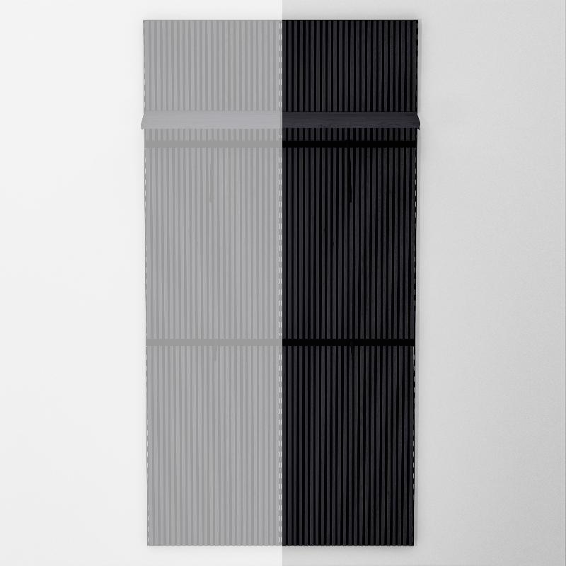 Élément suivant Vertigo noir/noir 2 tablettes + 1 penderie L60xH240cm_1