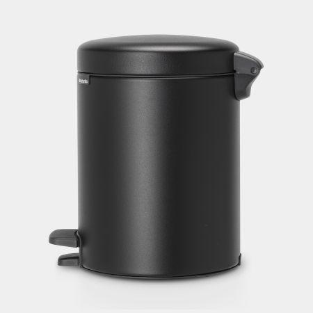 Poubelle à pédale newIcon 5 litres - Mineral Moonlight Black - Brabantia UGS128943_1