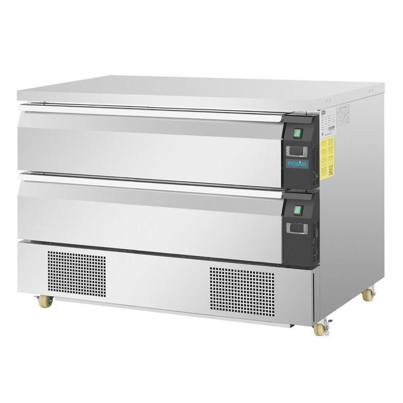 Soubassement double réfrigération 2 tiroirs Série U 6x GN 1/1 DA997 Polar_1