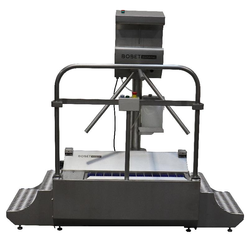 Combiné Hygiène GREENTECH - lave-semelles et désinfection des mains avec tourniquet tripode - Bobet Matériel_1