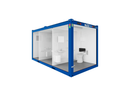 Conteneur sanitaire WC 10' - Hygiéniques, propres et fiables - Différentes tailles et équipements - Containex_1