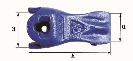 Dents de godet Fastkey FK2 CE - Références FK2 DPE, 1.4 kg, dimensions précises_1