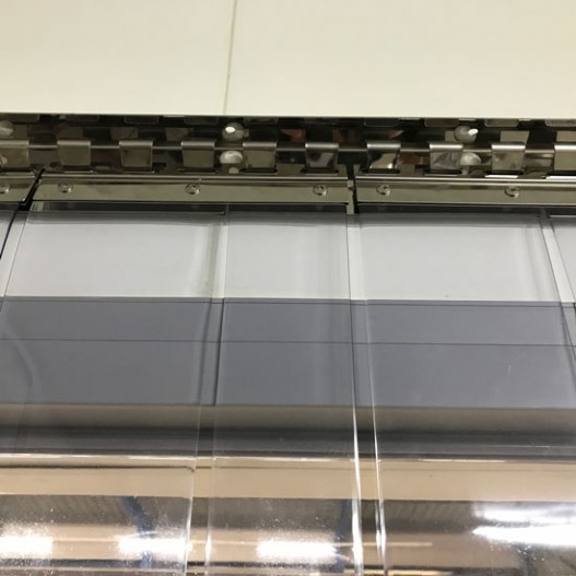 Porte à lanières coulissant standard neutre - PVC transparent - isolation thermique et ignifuge - 1000x2000 mm_2