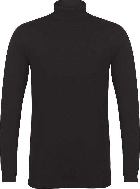 T-shirt Homme col roulé Feel Good - Skinni Fit - Réf: SFM125 - 96% coton, manches longues, toucher doux_1