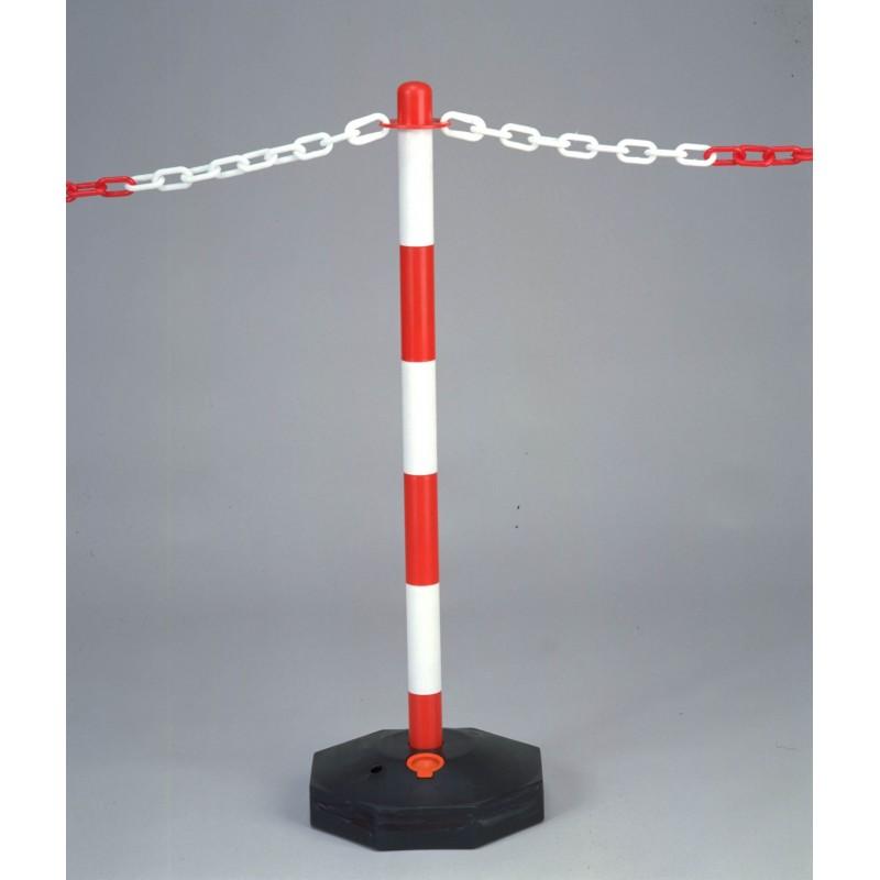 Ensemble 2 poteaux plastiques de signalisation et balisage - base lestable - pobalisevin001_1