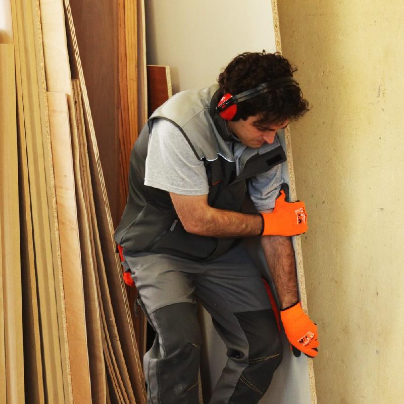 Gants de manutention GRIPRO ROSTAING - maçonnerie et menuiserie - orange - taille 9 - étanche et résistant à la perforation_1