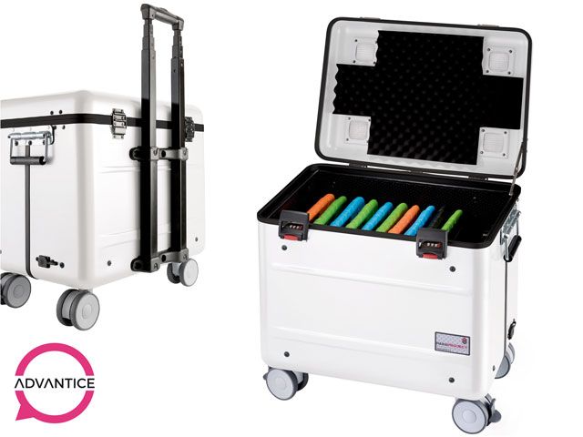 Paraproject Case i10 KidsCover - Valise de stockage et rechargement pour 10 tablettes avec étuis en mousse_0
