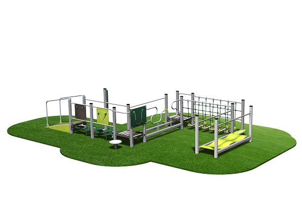 Parcours de santé senior - PSS07I - capacité 10 personnes - hauteur 1700mm - longueur 8200mm - largeur 4950mm_1