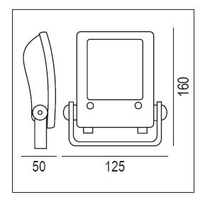 Cod.28211 - Éclairages des grands espaces - Projecteurs d'extérieur La Relco Sarl - Aluminium moulé sous pression - Samsung LED - 15W - IP66_1