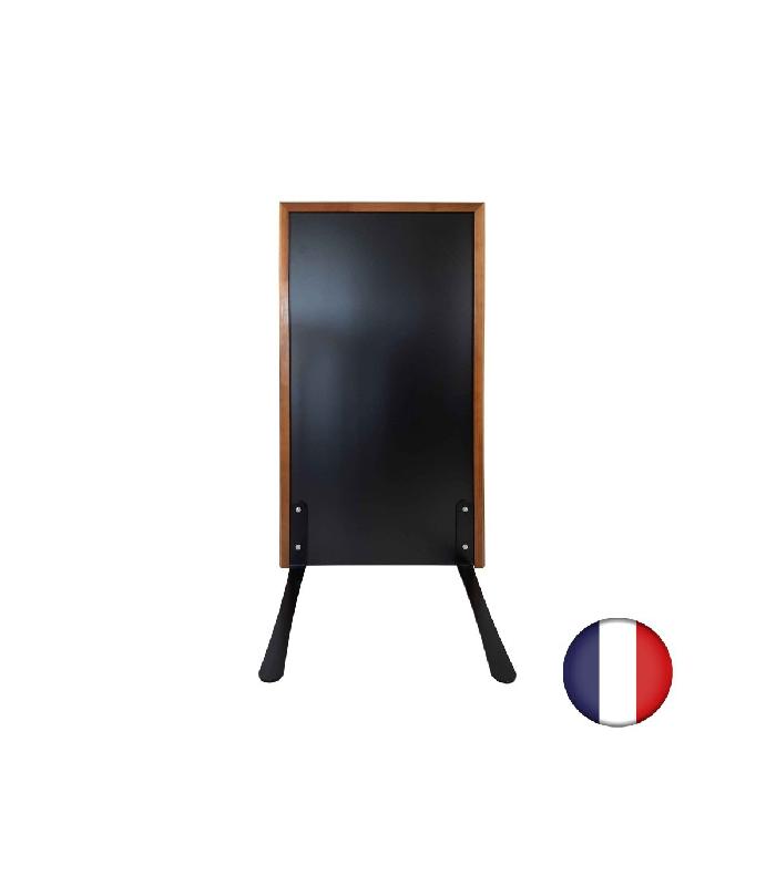 Panneau trottoir cadre bois sur piétement noir effet ressorts - 105 x 56 cm - Référence : PFN132CH_1