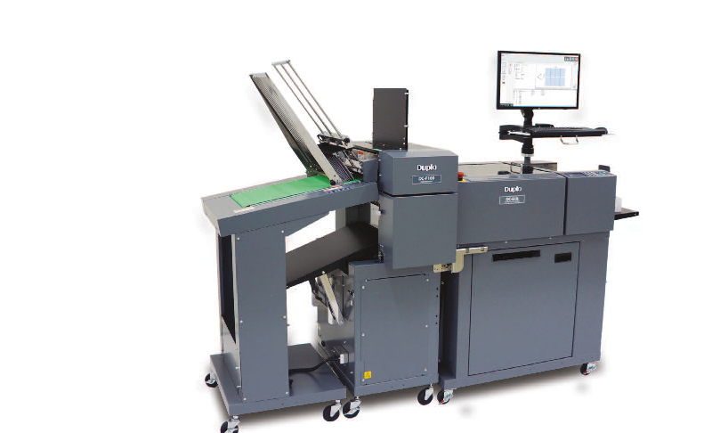 Plieuse en ligne DC-F100 - Compatible Duplo DC-618 et DC-648 - Finition automatisée avec capteur CCD_1