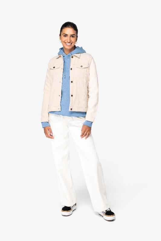 Veste écoresponsable en chanvre femme - Native Spirit - Réf: NS607 - 90% coton biologique, 10% chanvre - Tissu naturel et résistant_1