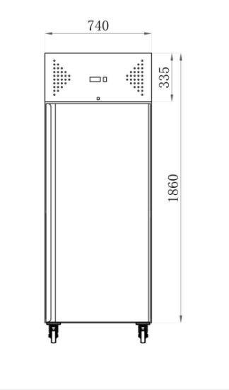 Armoire réfrigérée inox pâtissière - positive - 600 x 400 (AA7PP) AFI collin-lucy_1