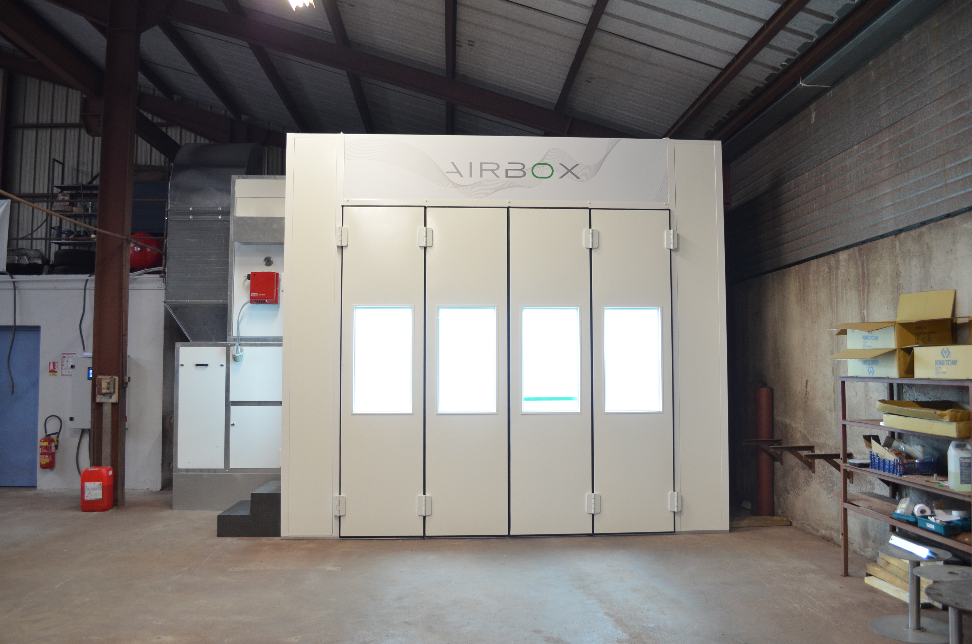 Cabine de peinture pour pistolage et étuvage - AUTOBOX START - économique, solide, personnalisable, ventilation verticale_2