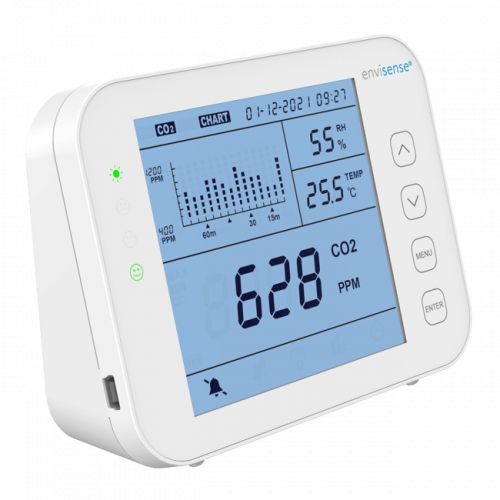 Capteur de co2 et enregistreur de données - envisense - plage de mesure de co2 : 0 – 5.000 ppm_1