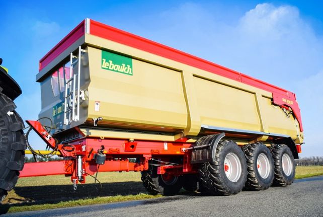 Benne agricole homologuée 40 km/h avec charge utile de 13 à 22 tonnes
