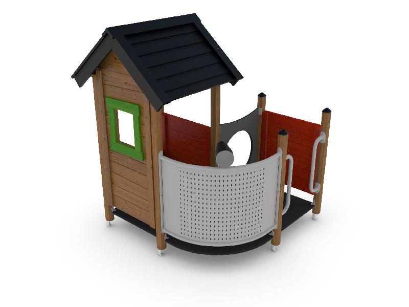 Maisonnette de jeu Unimini Qaron réf-8047668 - Hags, pour enfants 1-5 ans - Montage en 11h_1