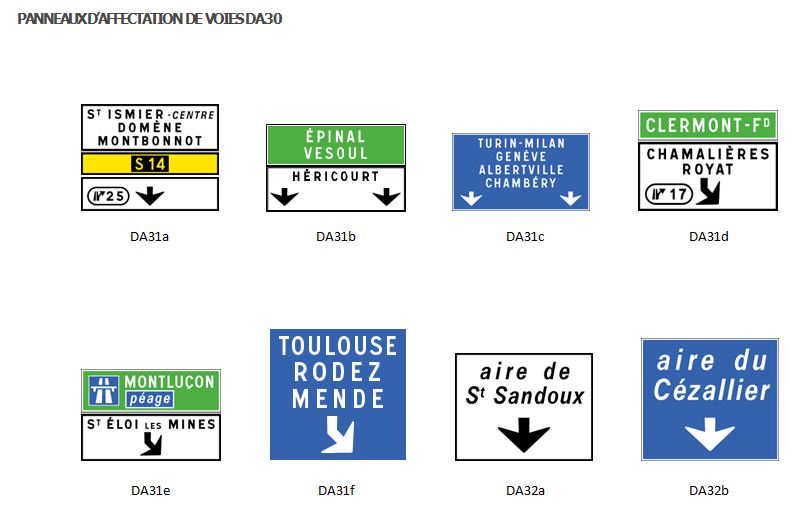 Panneaux de signalisation avancée type D30 - DA30_1