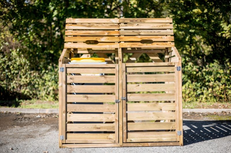 Ref. Cp 15090 - cache-conteneurs et abris poubelle - foresta - hors-tout: 1,50 x 0,90 m_1