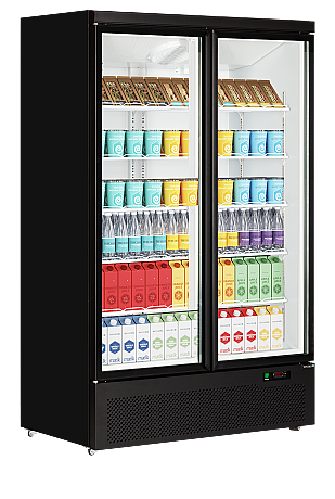 Réfrigérateur vitré Noir RAL9005 | Tefcold - AtomMaxiC2DB_1