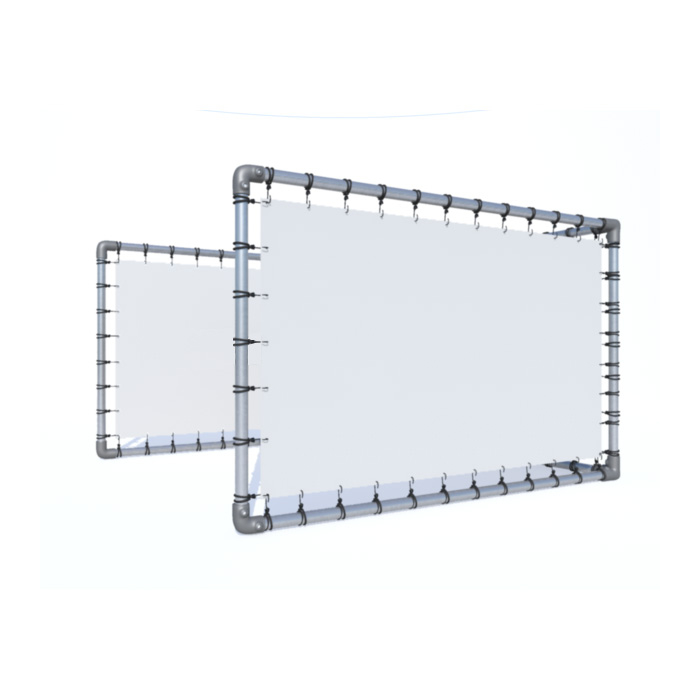 Stand en U fixe - Avec bâche - Bâche Tendue - So-Stand_1