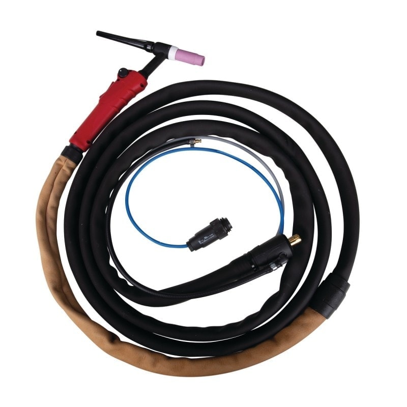 Torche de soudage TIG refroidie au gaz Schweisskraft SSR 7-17DD 8m - avec pot et cuir pour PRO-TIG 160/170_1