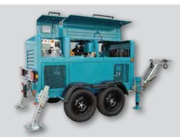 VM 5000 DL - Treuil hydraulique pour câbles souterrains - Volta - Tirage max. 5500 daN avec moteur diesel_1