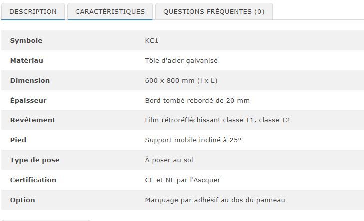 29983 - Panneau de chantier KC1 - Virages - 600 x 800 mm - Rétroréfléchissant classe T1 ou T2_1