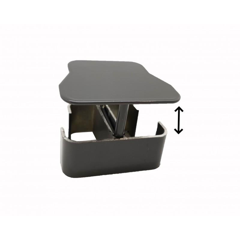 CAPOT POUR POTEAU MULTIFONCTIONS CLÔTURE - COLORIS - GRIS ANTHRACITE RAL 7015, EPAISSEUR - 2MM, LARGEUR - 6.4 CM, LONGUEUR - 7.8 CM_1