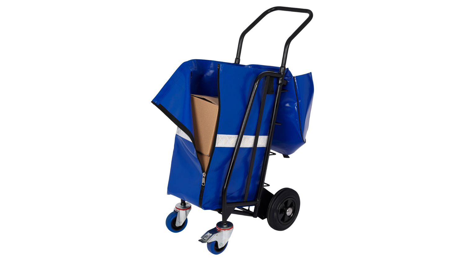 Chariot pliable distribution - 1 pile - 4 roues - Tubulaire mécano-soudée - Référence : TR03_1