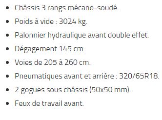 Jaguar LX-100 - Tracteur enjambeur CMC - 4 roues motrices - Moteur 101 CV - Rapport poids/puissance optimisé_1