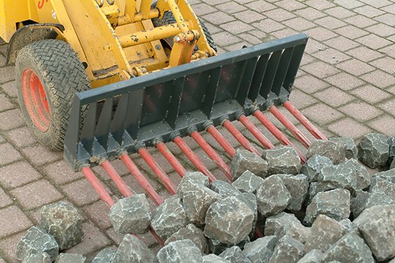 Fourche à pavés pour pavage KM 80/90 Knikmops Rollmops - diverses largeurs disponibles_1