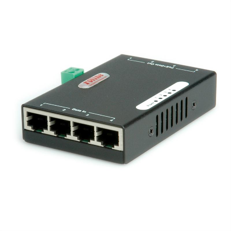 ROLINE Injecteur PoE Gigabit Ethernet, 4 ports_1