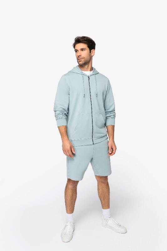 Sweat-shirt écoresponsable zippé à capuche en modal pour homme - Réf: NS426 - Modal TENCEL, coton bio et élasthanne - Marque Native Spirit_1