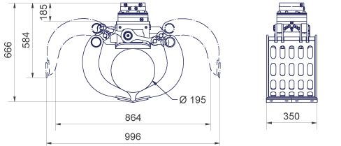 Pince de tri AG3535 - 149kg - DMS Technologie_1