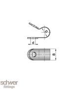 Colliers de fixation - Schwer Fittings - largeur de bande 15 mm - RS-RC - selon DIN 3016_1